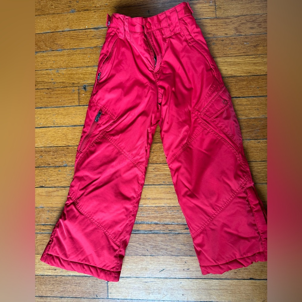 L.L. Bean Red Snow Pants Kids 5/6